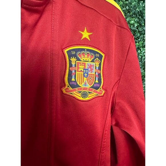ADIDAS 2011 Spain track jacket, small, red and gold, rare, lightweight - Picture 2 of 6